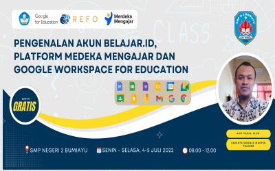 Sosialisasi Akun Belajar.id dan Pengenalan Google Workspace For Education (GWE) Bagi Siswa Kelas 8 dan 9